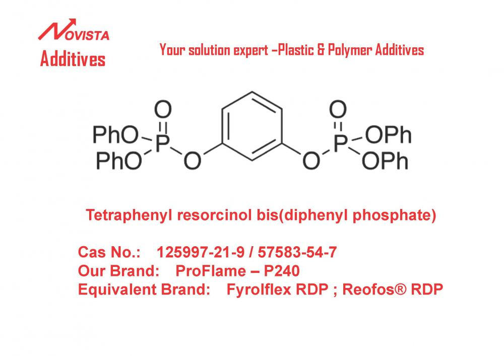 RDP Resorcinol bis(diphenyl phosphate) 57583-54-7 125997-21-9